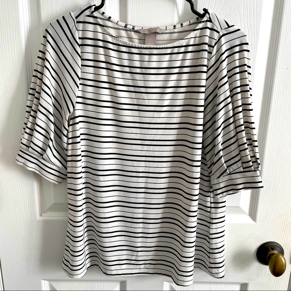 B&W Striped Blouse